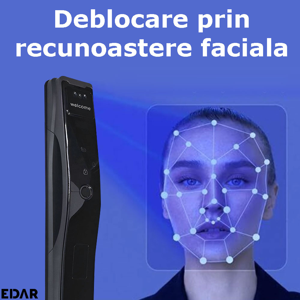 Deblocarea yalei inteligente, model S1902, prin recunoastere faciala 3D