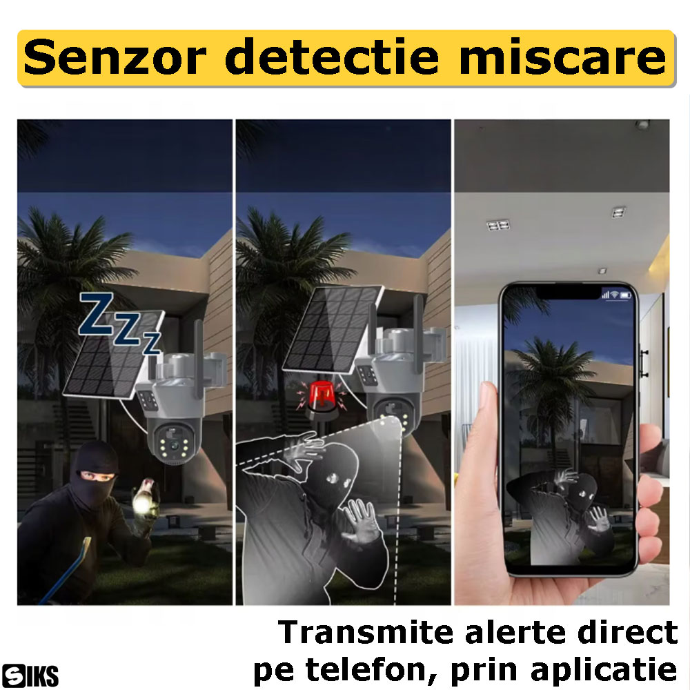 Detectia miscarii cu camera de supraveghere model EC11