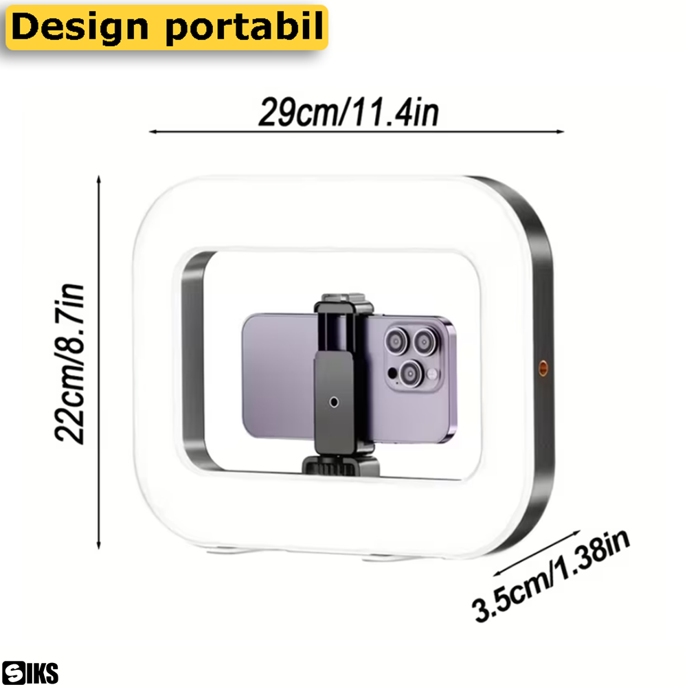 Dimensiunile lampii ring led light