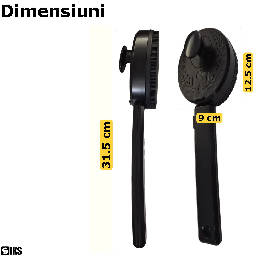 Dimensiunile periei pentru curatare si exfoliere