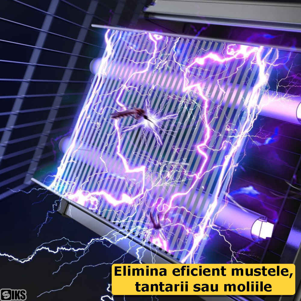 Eliminarea tantarilor, mustelor sau moliilor cu lampa UV