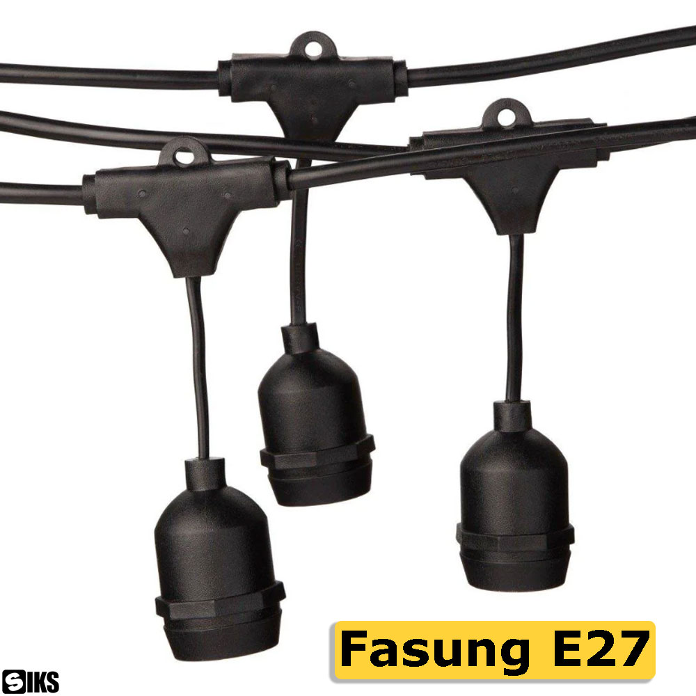 Fasungurile tip E27 din componenta ghirlandei luminoase SIKS
