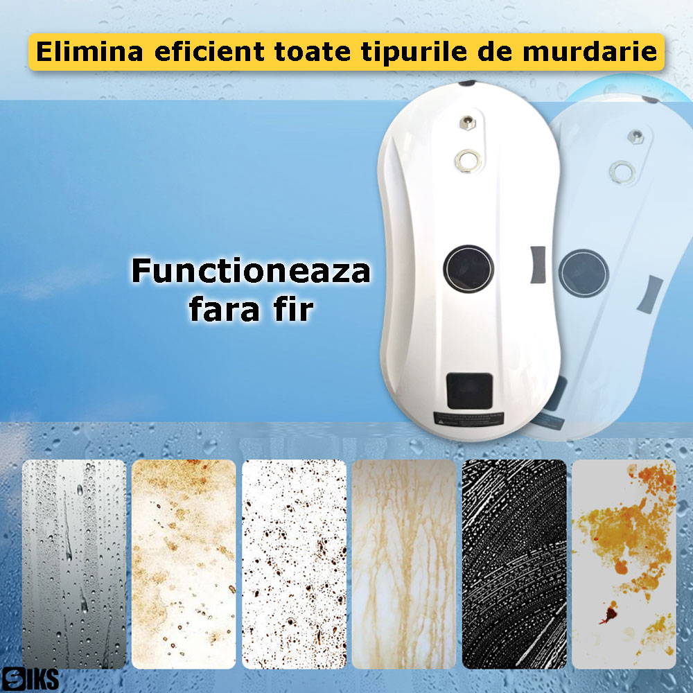 Functionarea fara fir a robotului inteligent pentru geamuri