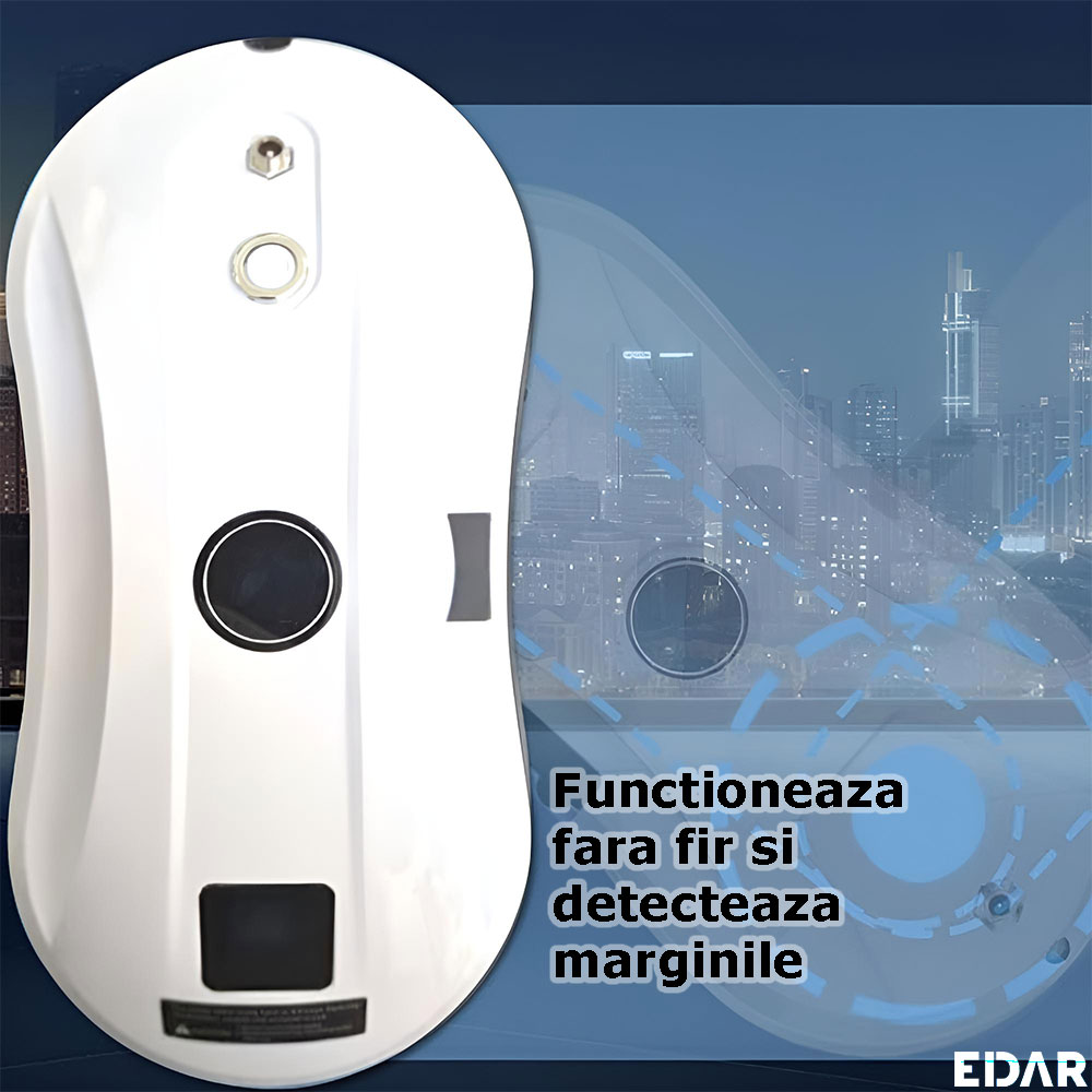 Functionarea fara fir a robotului pentru curatarea geamurilor