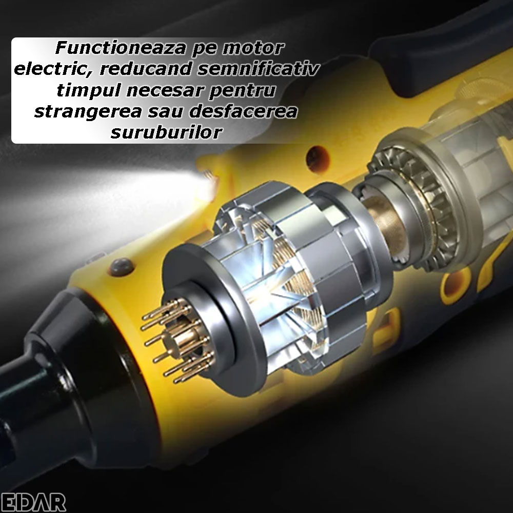 Functionarea pe motor electric a clichetului EDAR