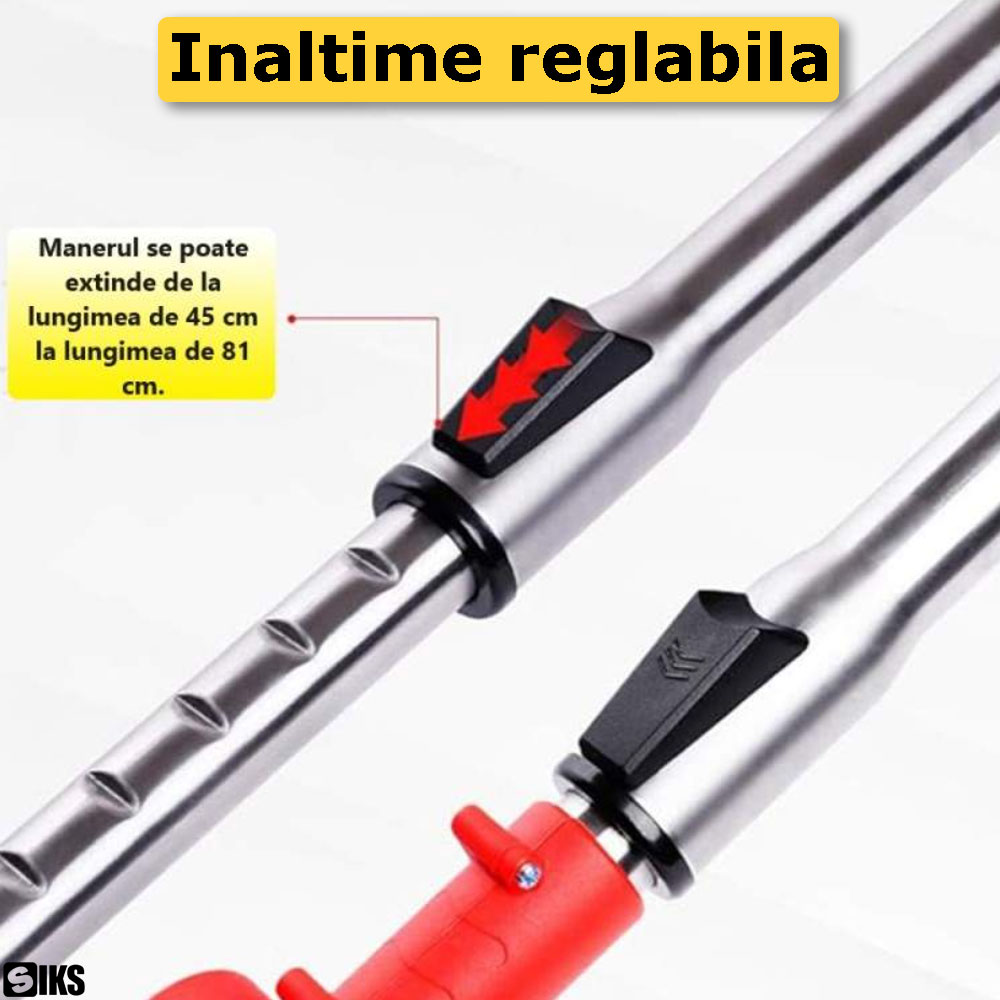Inaltimea reglabila a motocoasei electrice SIKS