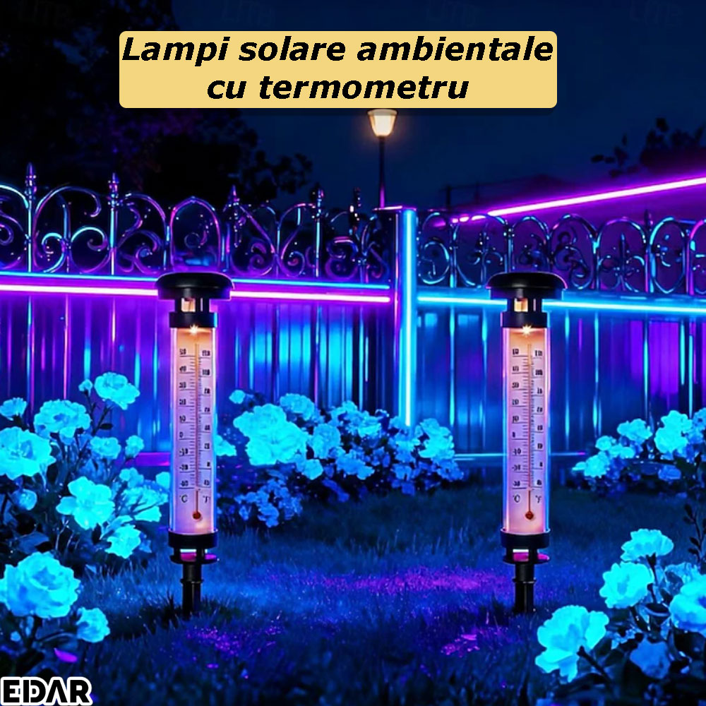 Lampile solare cu termometru EDAR, vedere artistica