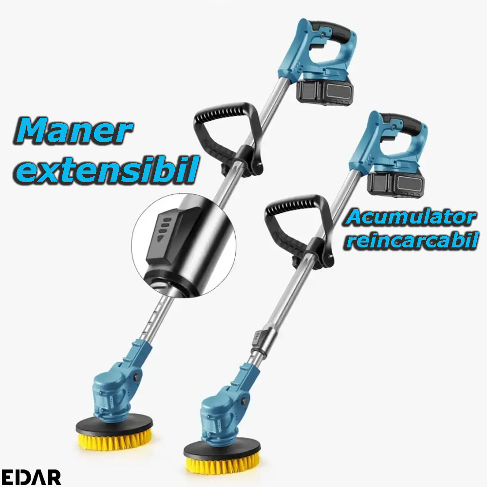 Manerul extensibil al periei electrice EDAR si alimentarea ei cu acumulator