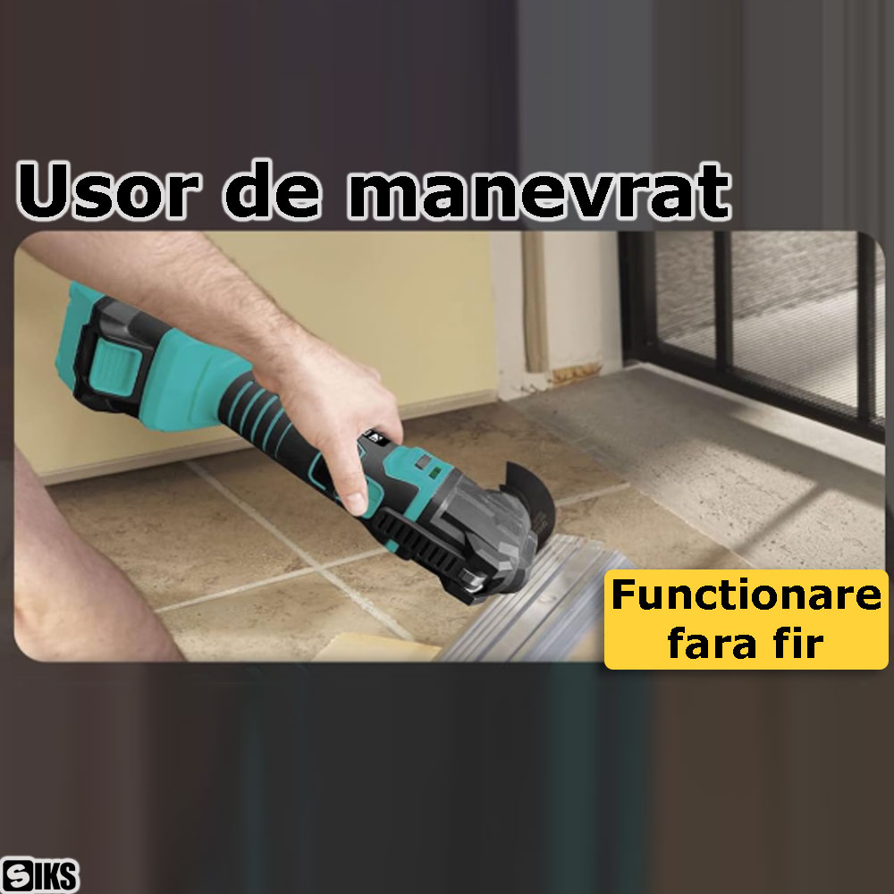 Manevrarea fara fir a uneltei multifunctionale oscilante SIKS