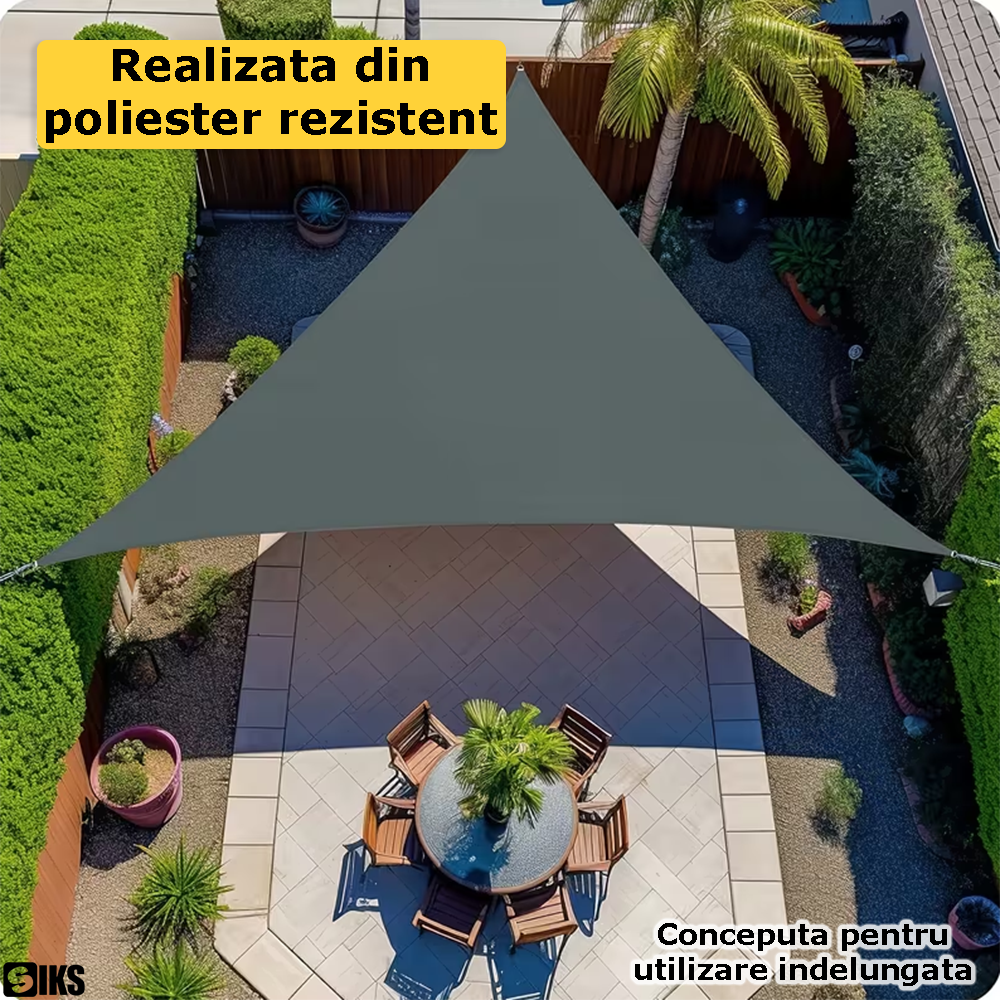 Materialul din care estre confectionata copertina de umbrire