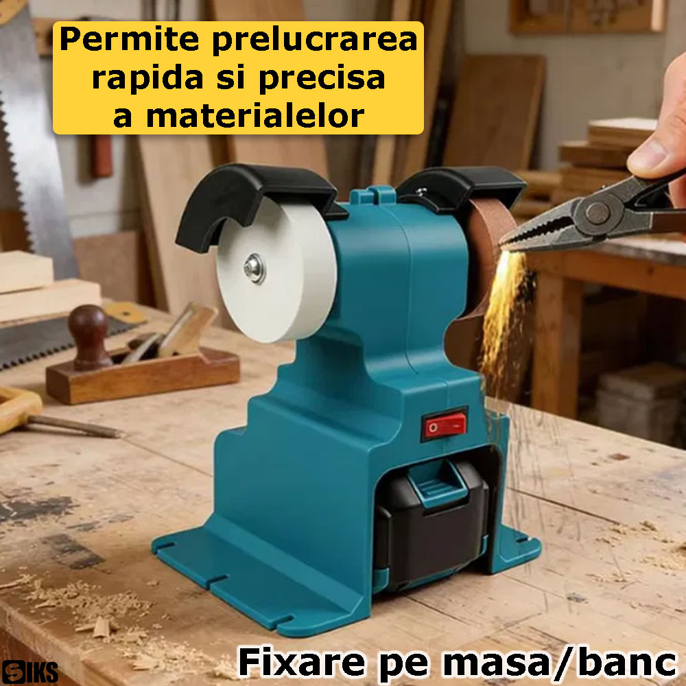 Modul de fixare si utilizarea polizorului pentru banc SIKS