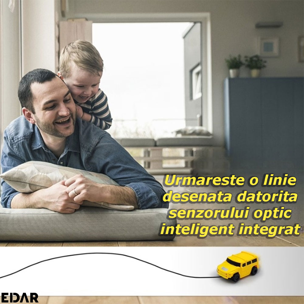 Modul de functionare a masinutei interactive de teren