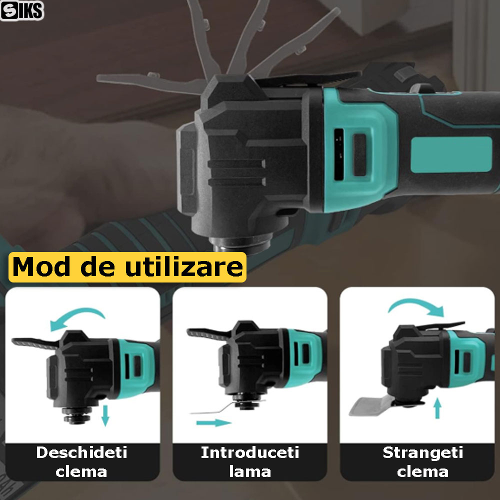 Modul de pregatire a uneltei multifunctionale SIKS