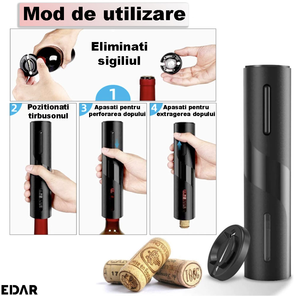 Modul de utilizare a tirbusonului electric EDAR