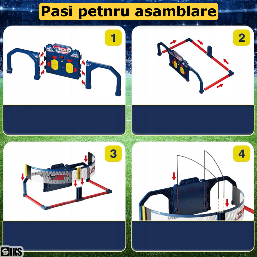 Pasi pentru asamblarea portii de fotbal