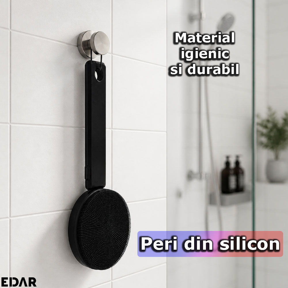 Perii din silicon din componenta periei pentru dus