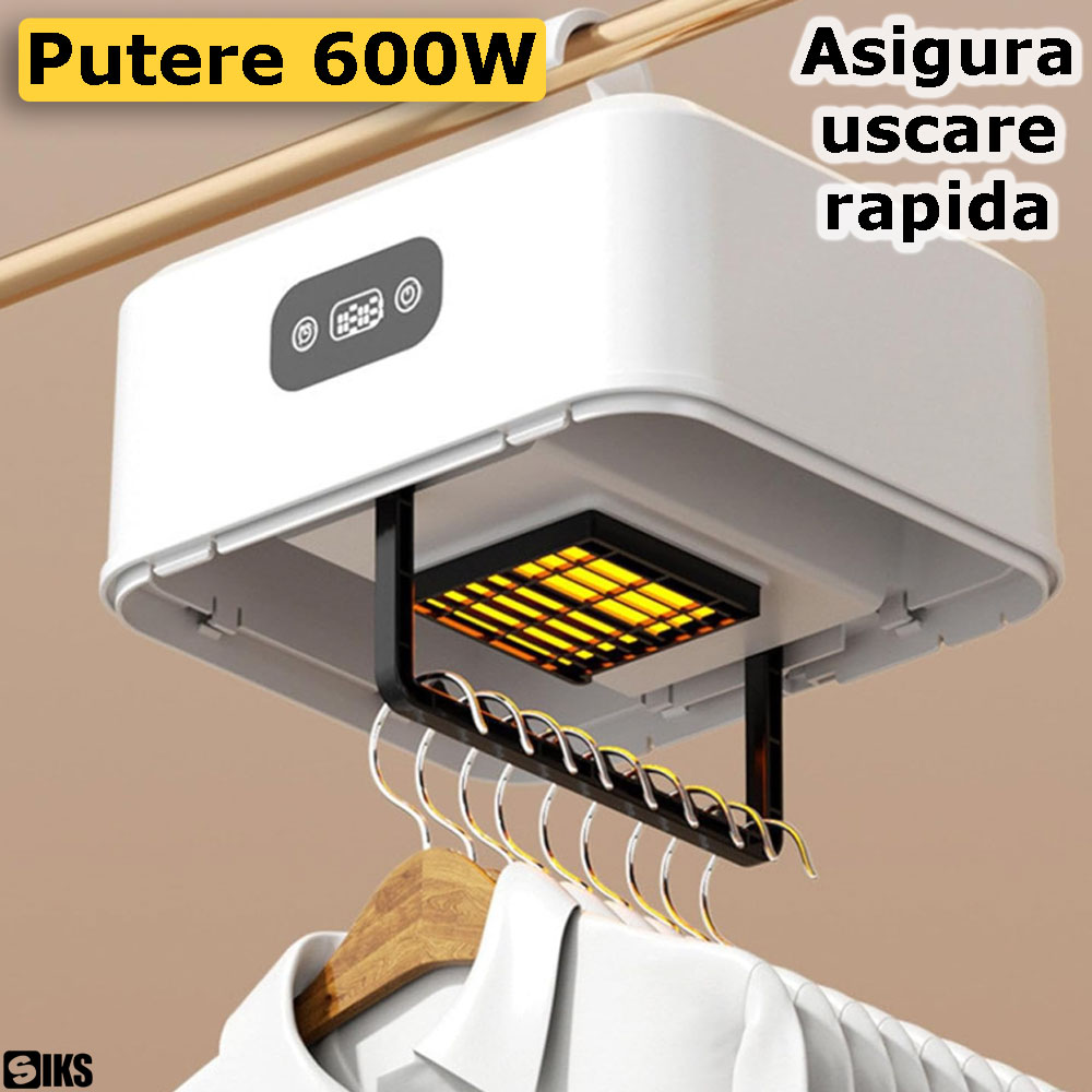 Puterea de functionare a uscatorului electric de rufe