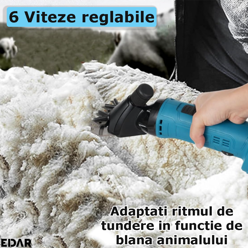 Reglajul vitezei masinii de tuns oi