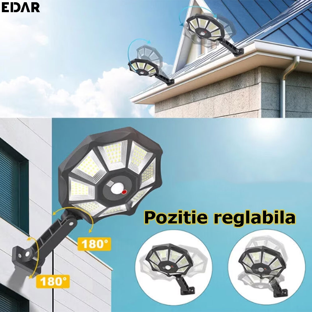 Reglarea pozitiei lampii solare EDAR
