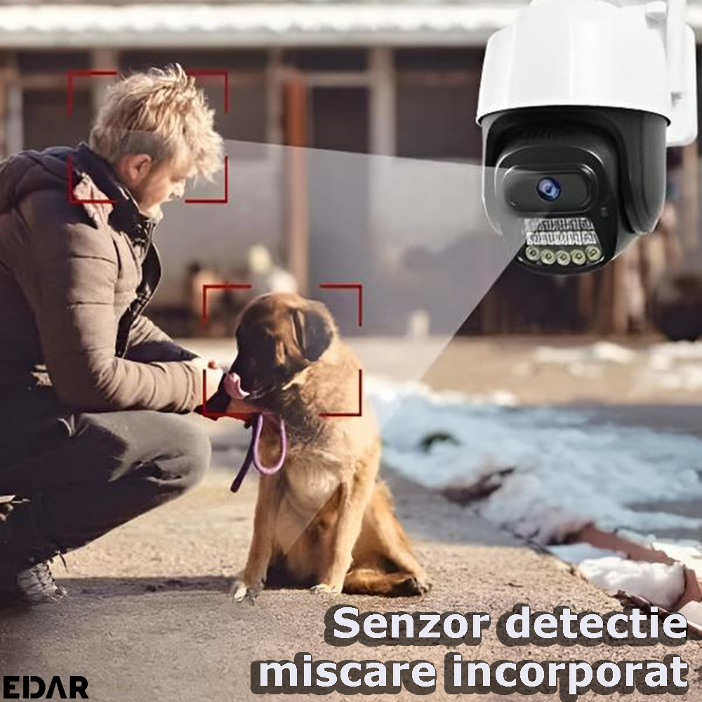 Senzorul de miscare incorporat in componenta camerei de supraveghere EDAR