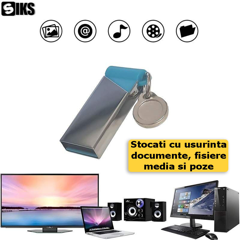 Stocarea fisierelor cu ajutorul stickului de memorie USB SIKS
