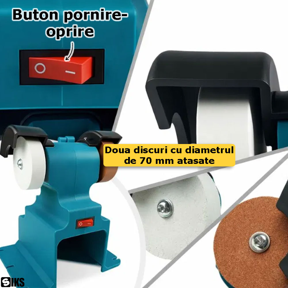 Structura cu doua discuri a polizorului pentru banc SIKS