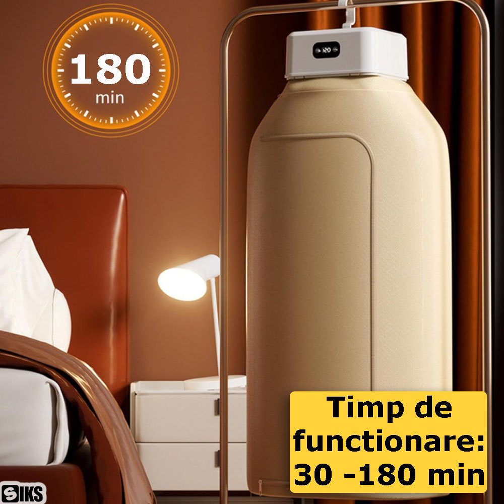 Timpul de functionare a uscatorului pentru rufe