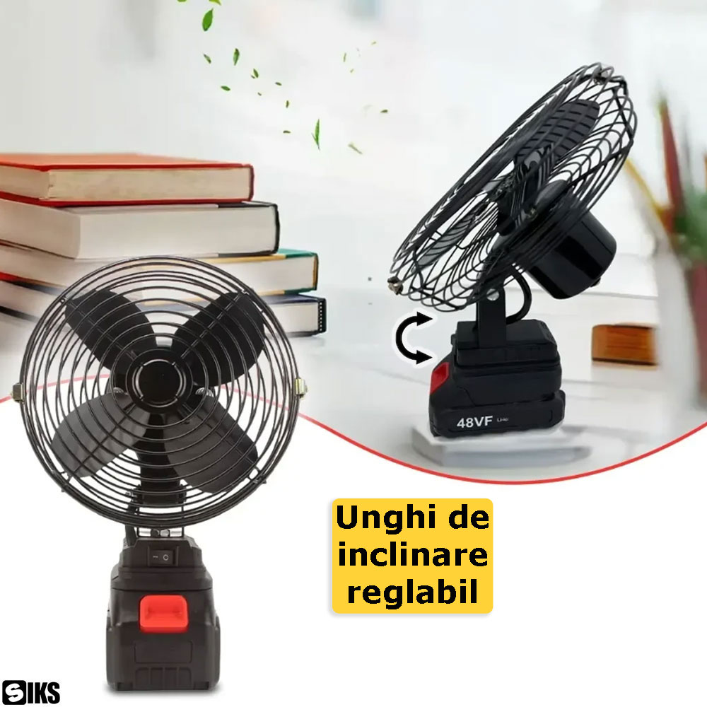 Utilizarea ventilatorului portabil in zone fara acces la electricitate