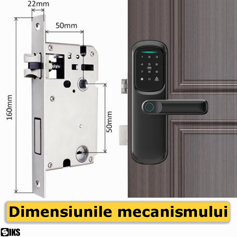 Dimensiunile mecanismului din pachetul yalei inteligente SIKS