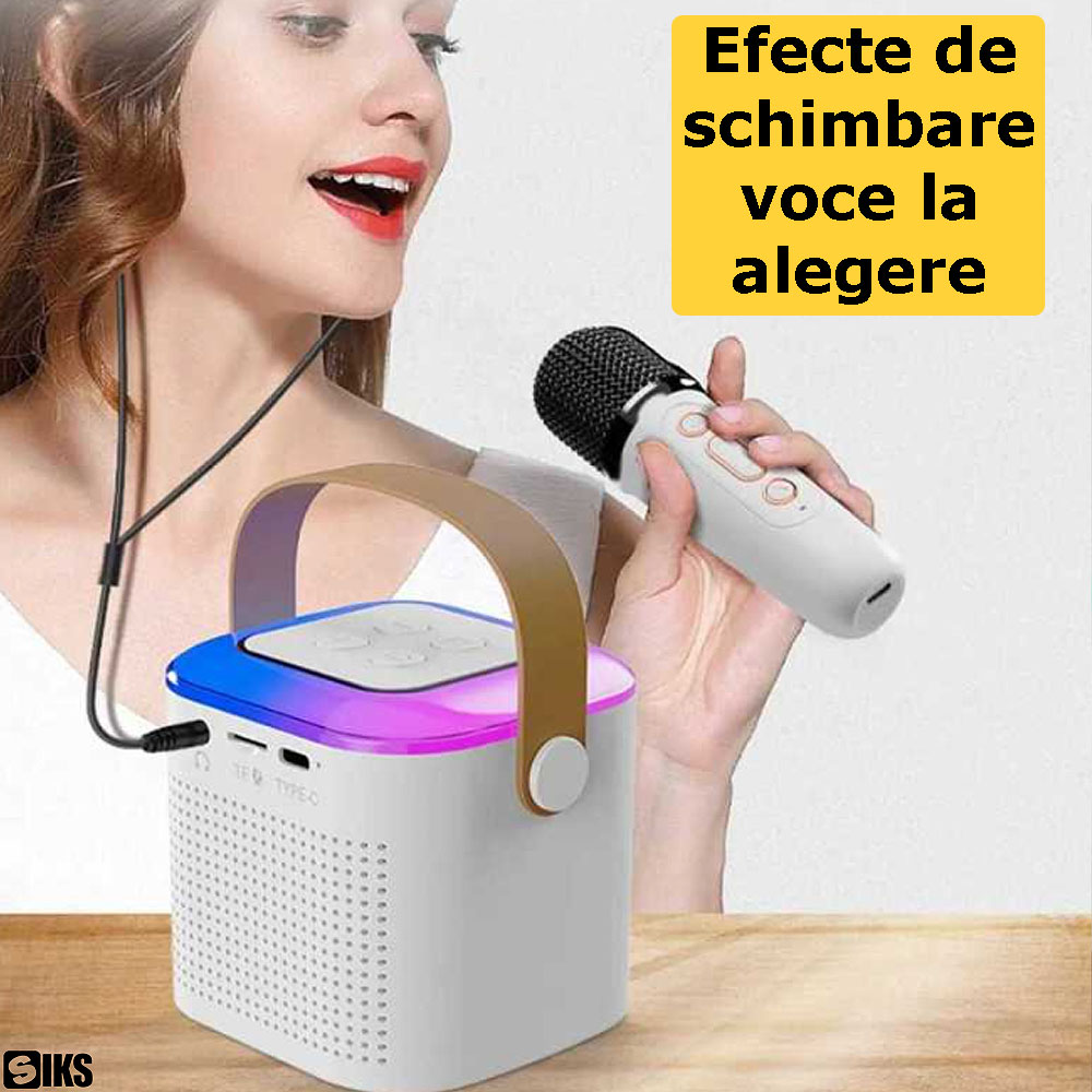 efecte de schimbare voce cu microfonul wireless siks, alb
