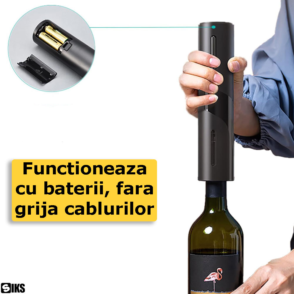 functionarea cu baterii a tirbusonului electric SIKS