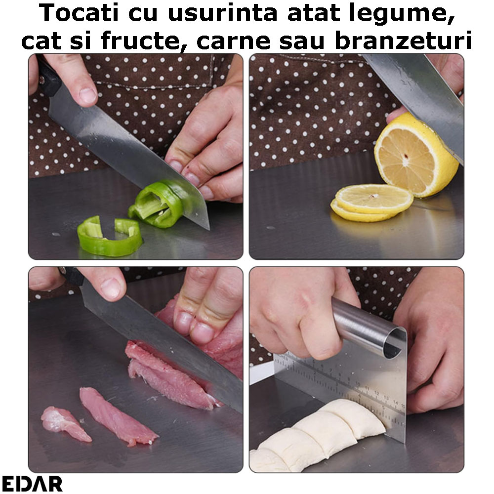 tocarea alimentelor cu ajutorul tocatorului din otel inoxidabil edar