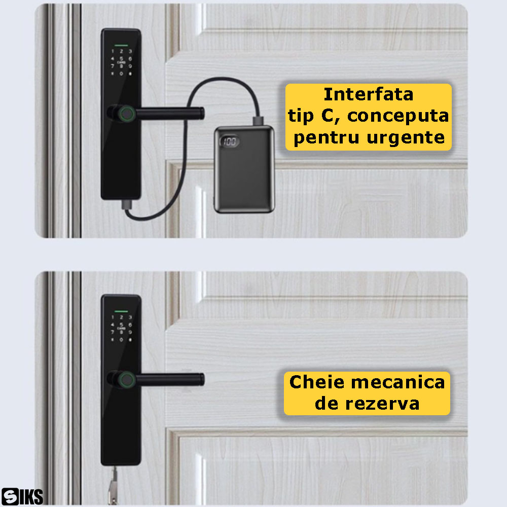 Interfata tip C si cheia mecanica pentru urgente