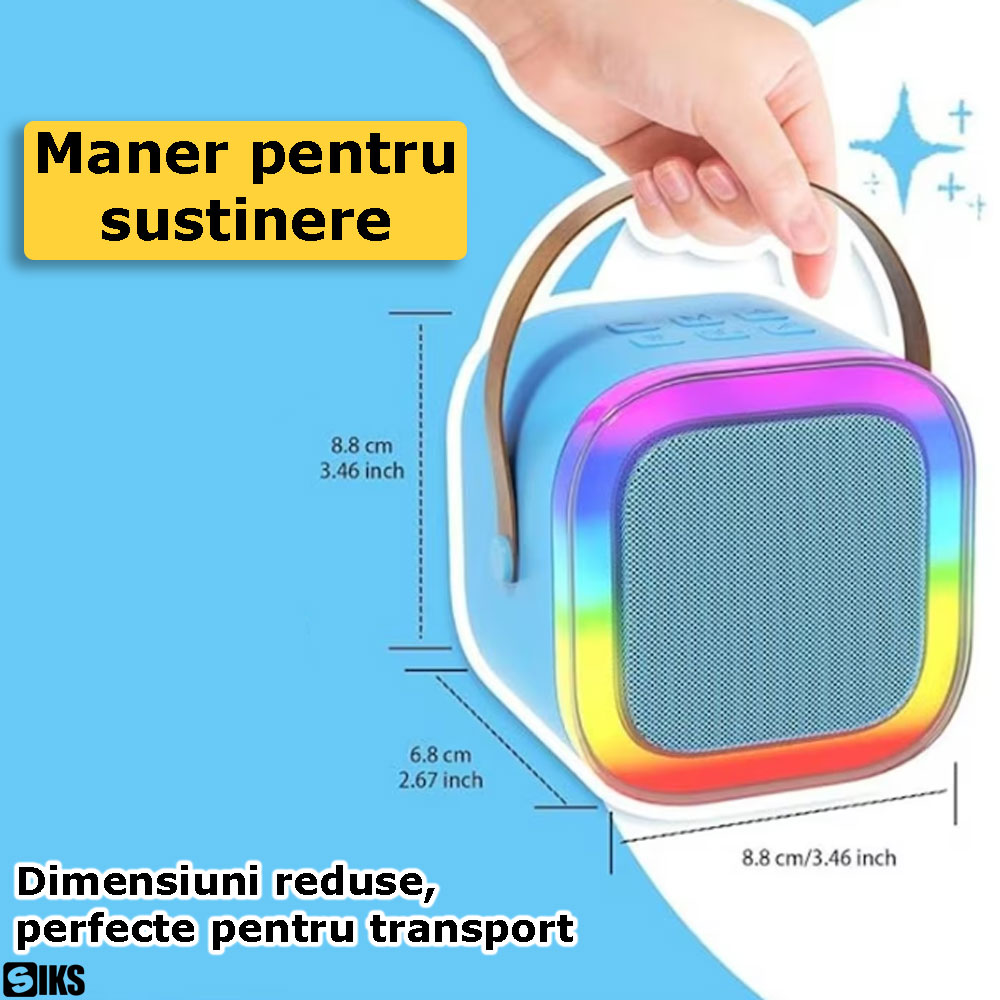 Manerul si dimensiunile boxei wireless SIKS