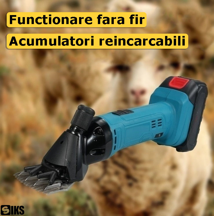 Functionarea fara fir a masinii electrice pentru tunderea animalelor cu blana deasa