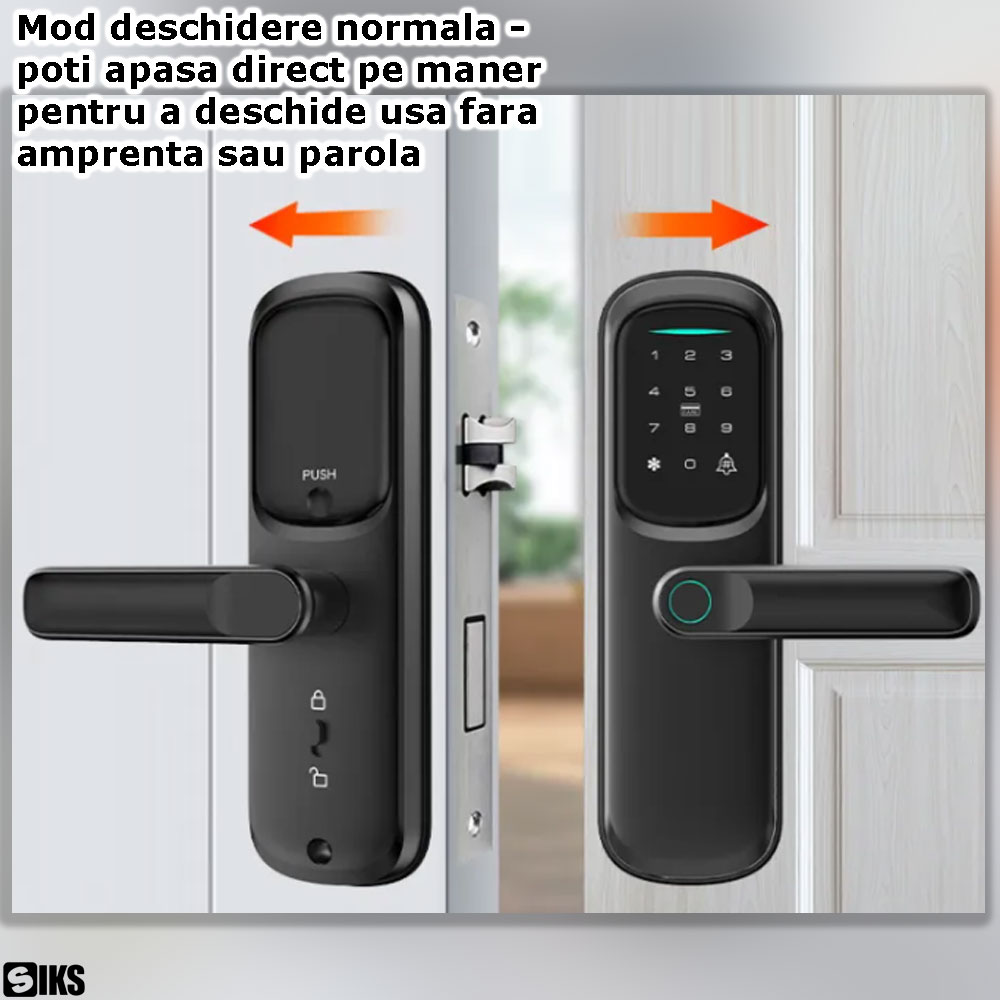 Deschiderea normala a usii cu yala inteligenta SIKS