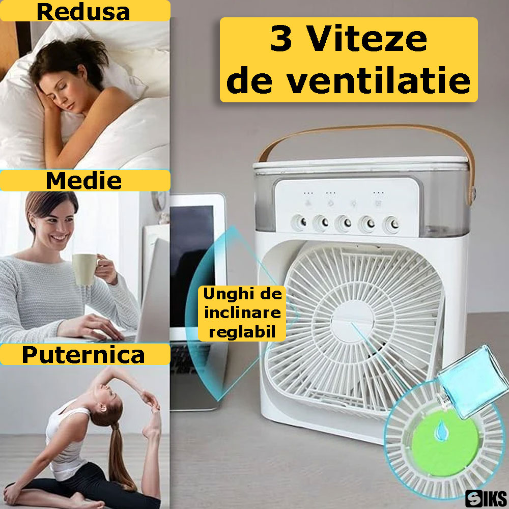 vitezele de ventilatie ale ventilatorului portabil SIKS