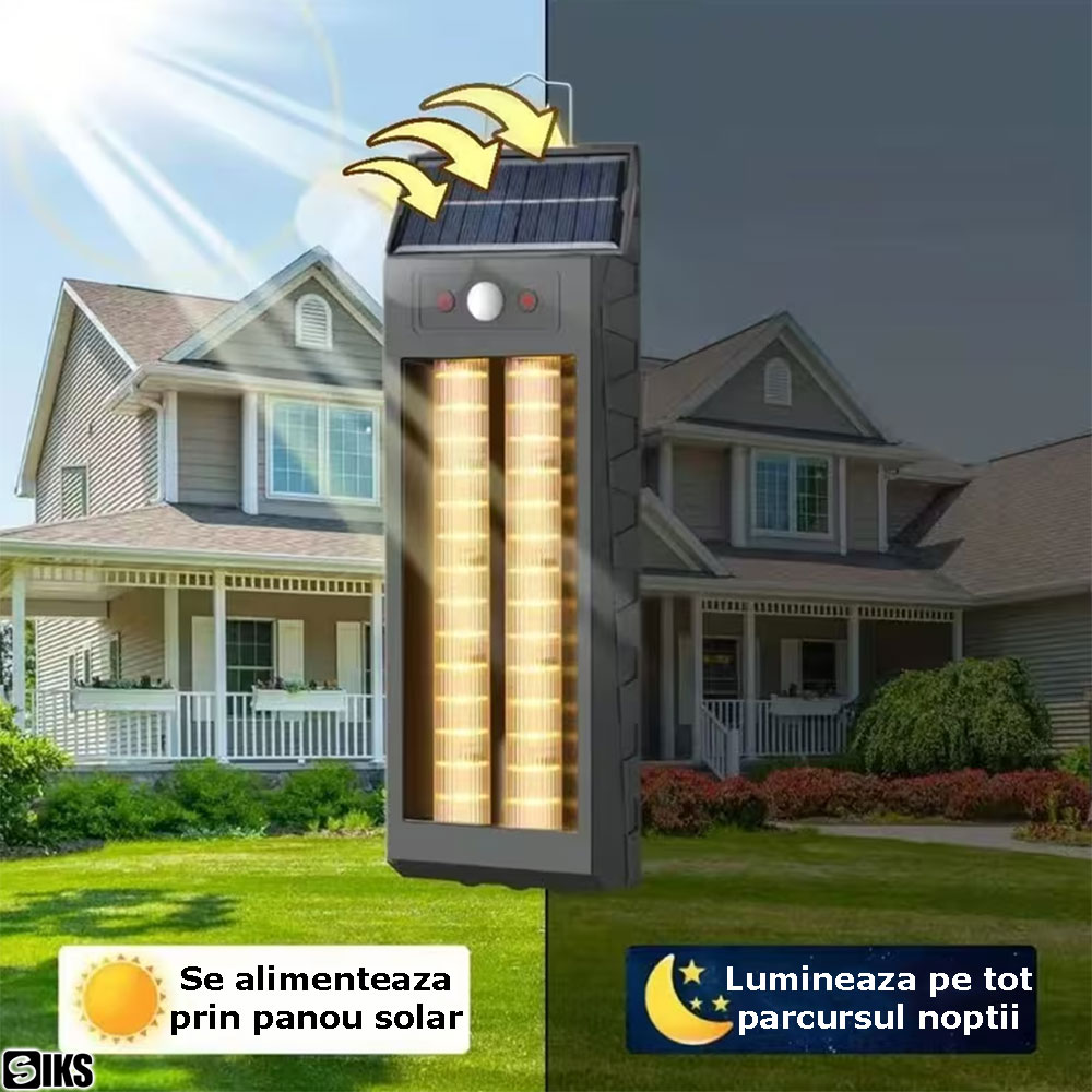 alimentarea prin panou solar a lampii siks