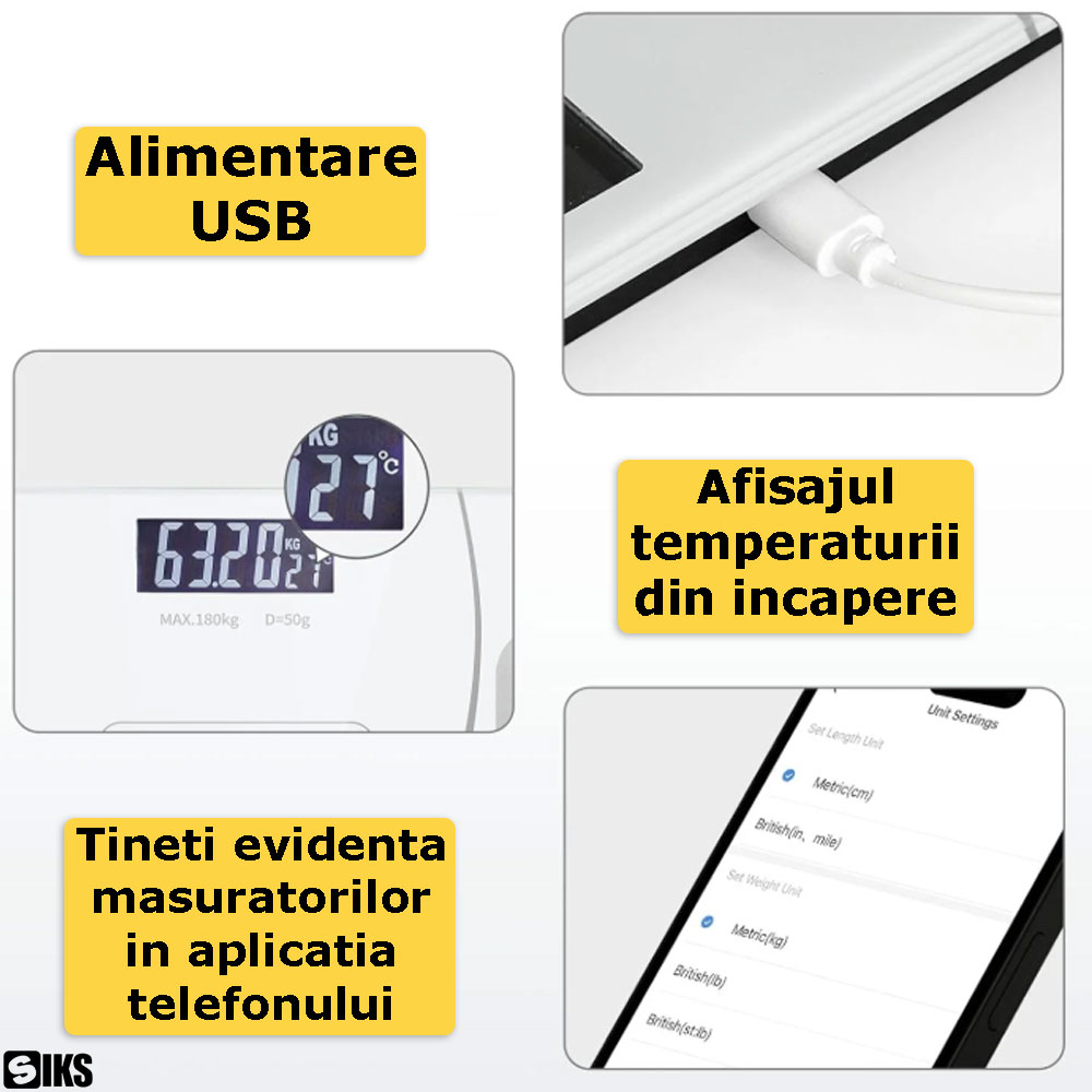 Caracteristicile esentiale ale cantarului inteligent de baie SIKS