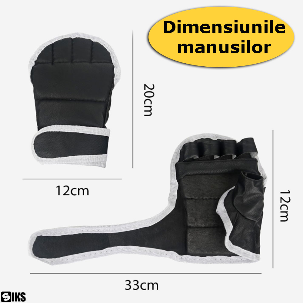 Dimensiunile manusilor pentru sac de box