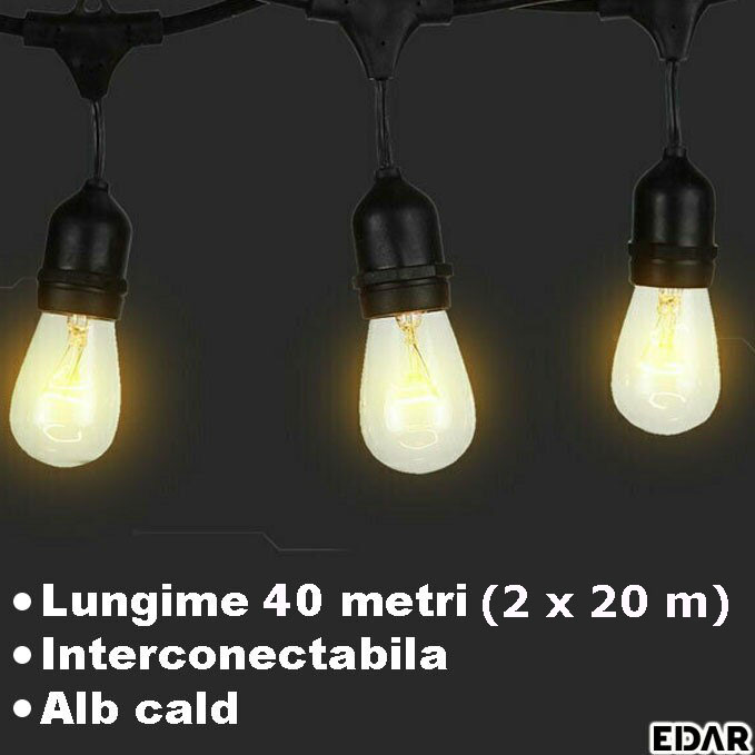Lungimea si functia interconectabila a ghirlandei luminoase EDAR