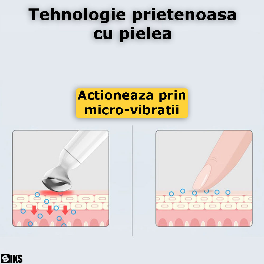 Modul de functionare a aparatului pentru masaj in jurul ochilor SIKS