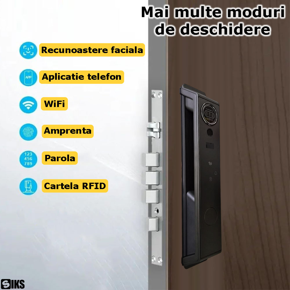 Modurile de deschidere a usii permise de catre yala inteligenta