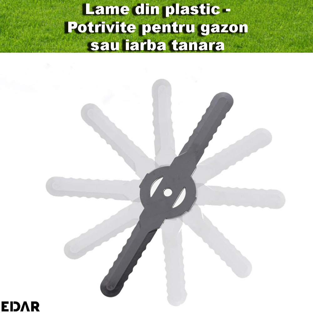 Scopul utilizarii lamelor din plastic pentru motocoasa electrica