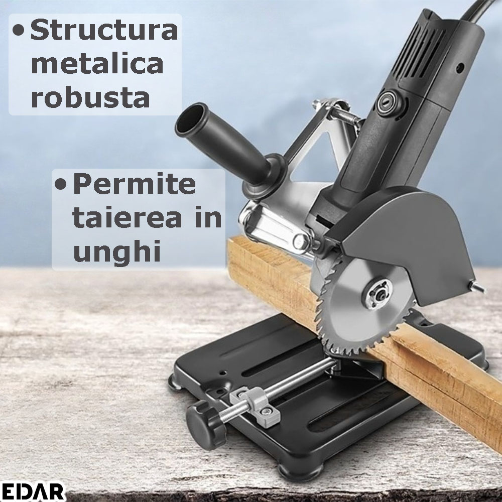 Structura metalica si taierea in unghi cu stativul pentru polizor EDAR
