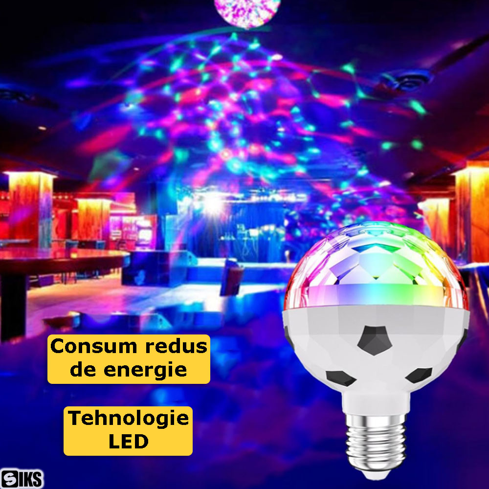 Tehnologia LED si consumul redus de energie pentru becul disco