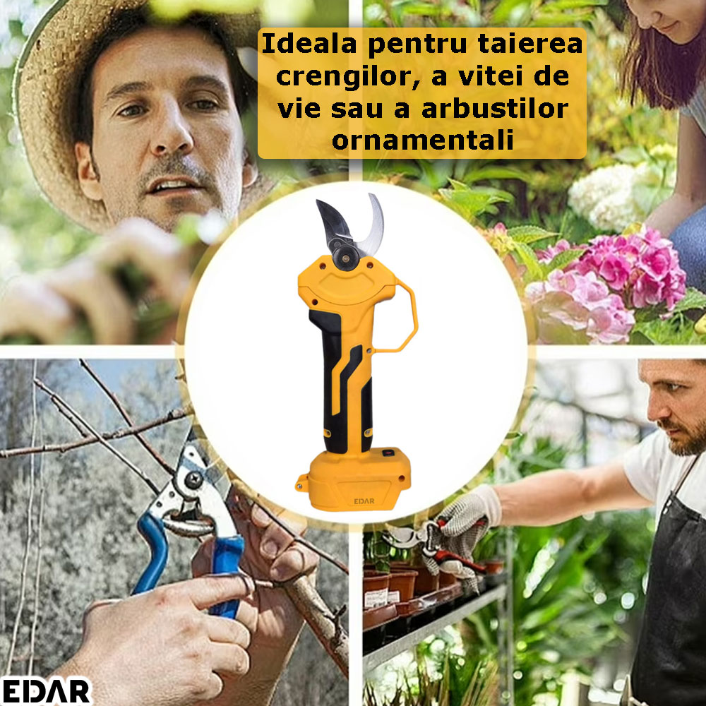 Utilizarea foarfecii de gradina EDAR