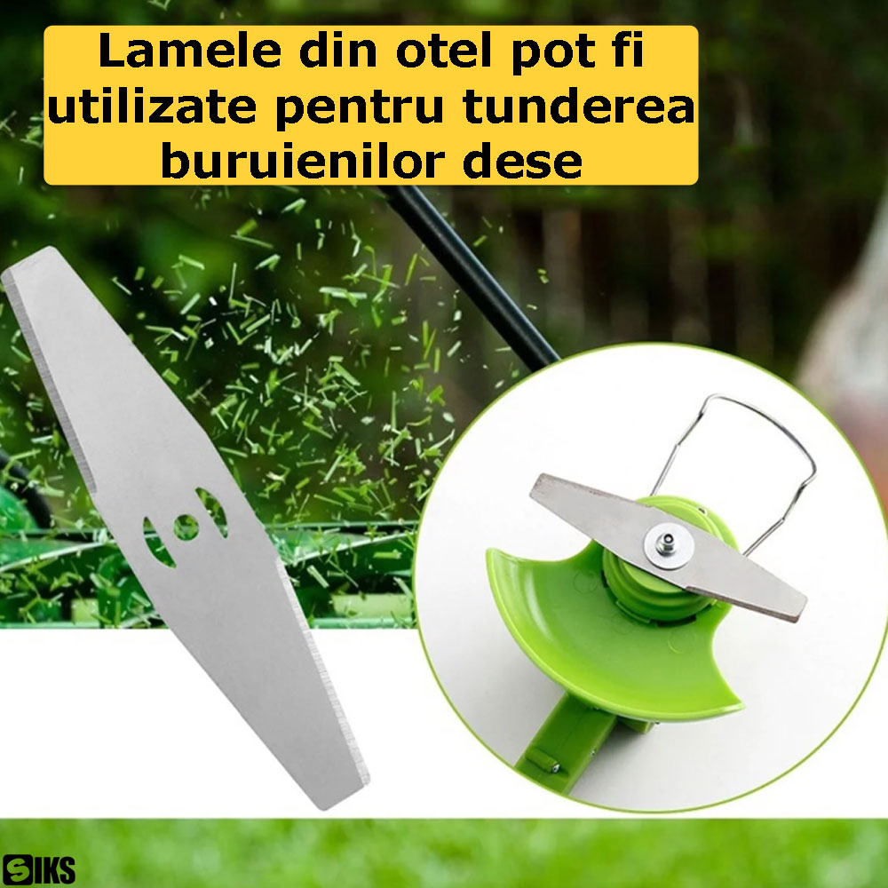 Utilizarea lamelor din otel pentru tunderea buruienilor