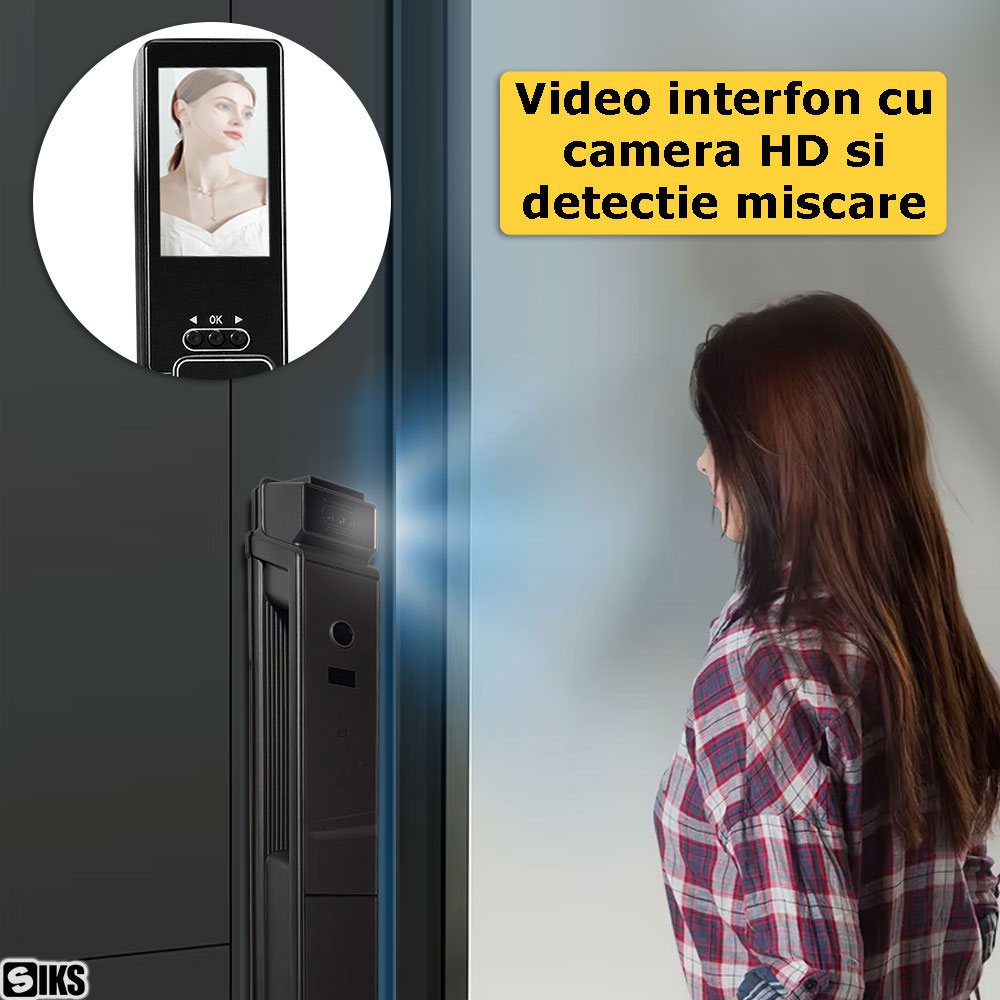 Video-interfonul integrat in componenta yalei inteligente SIKS