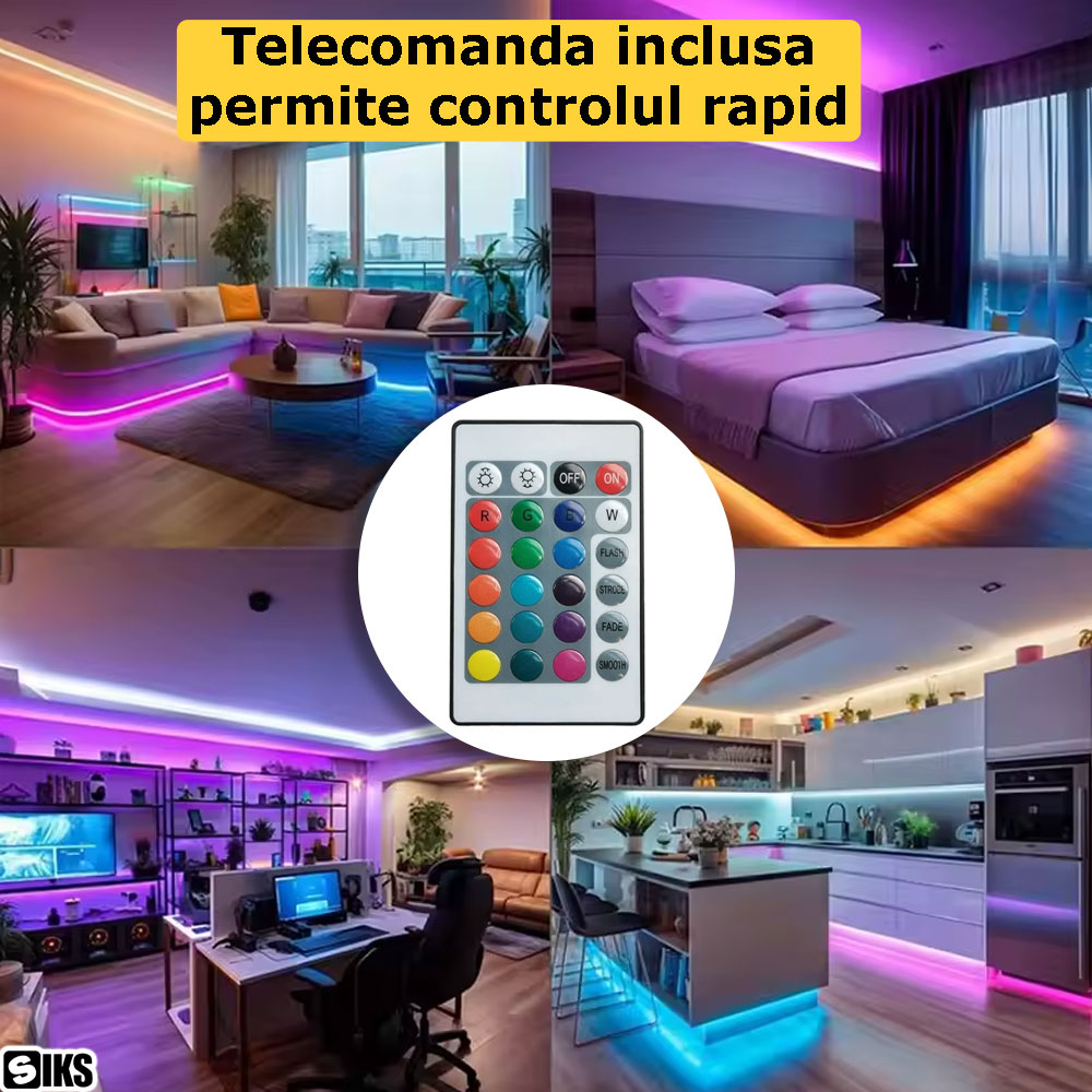 controlul prin telecomanda al benzii led siks